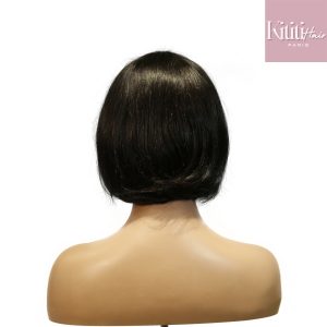 center wig machine made black wig remy hair tc027