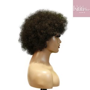center wig machine made black wig remy hair 2301