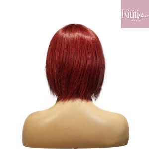 center wig machine made color wig remy hair