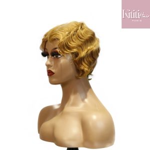 center wig machine made #27 wig remy hair h001