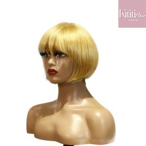 center wig machine made color wig remy hair