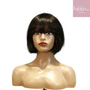 center wig machine made color wig remy hair