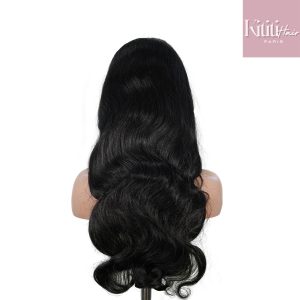 center wig natural black remy hair 6x7 lace closure body wave human hair wig