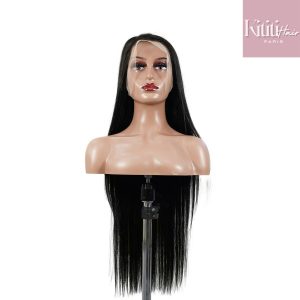 center wig 13x4 straight lace front wig natural black remy hair