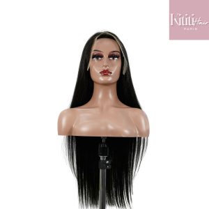 center wig natural black asian raw hair 13x6 hd lace front wig straight human hair wig