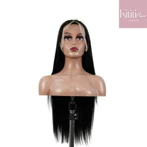 center wig 13x6 double drams straight lace front wig black remy hair
