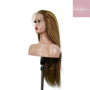 center wig 13x4 straight lace front wig m4&27 highlight remy hair 26 inch