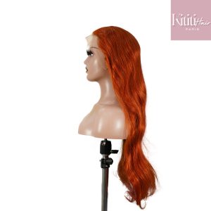 center wig 13x4 straight lace front wig 350 orange 26 inch remy hair