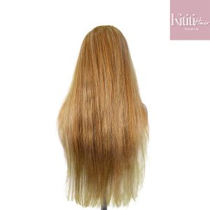 center wig 13x4 straight lace front wig 8&27 honey blonde highlight 26 inch remy hair