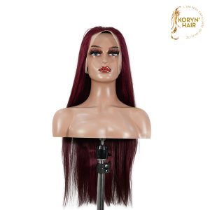 center wig 13x4 straight lace front wig 99j color 26 inch remy hair