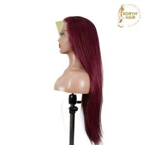 center wig 13x4 straight lace front wig 99j color 26 inch remy hair