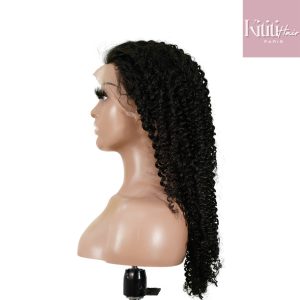 center wig 13x4 kinky curly lace front wig natural black remy hair