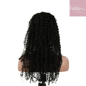 center wig 13x4 kinky curly lace front wig natural black remy hair